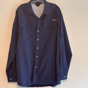 EUC Naviskin Men's Deep Blue Shirt Jacket SZ - XL